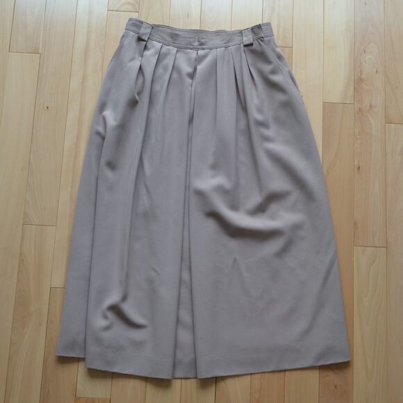 Lands End Pleated Maxi Skirt Size 14 - Picture 1 of 4